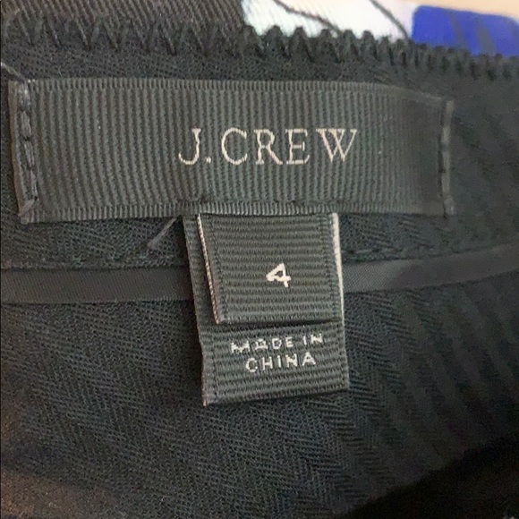 J.Crew Floral Pant. Size 4 - Picture 3 of 3